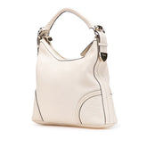 グッチ グッチシマ ワンショルダーバッグ 181515 ホワイト アイボリー レザー レディース GUCCI 【中古】